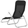 Folding sun loungers 2 units black textilene by vidaXL, Loungers - Ref: Foro24-44338, Price: 143,88 €, Discount: %