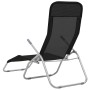 Tumbonas plegables 2 unidades textilene negro de vidaXL, Tumbonas - Ref: Foro24-44338, Precio: 152,00 €, Descuento: %
