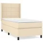 Box spring bed with cream fabric mattress 80x200 cm by , Beds and slatted bases - Ref: Foro24-3131390, Price: 320,49 €, Disco...