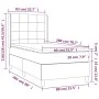 Box spring bed with cream fabric mattress 80x200 cm by , Beds and slatted bases - Ref: Foro24-3131390, Price: 320,49 €, Disco...