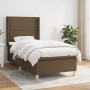 Box spring bed with dark brown fabric mattress 80x200 cm by , Beds and slatted bases - Ref: Foro24-3131868, Price: 313,64 €, ...
