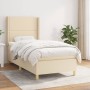 Boxspringbett mit cremefarbener Stoffmatratze 100x200 cm von , Betten und Lattenroste - Ref: Foro24-3131894, Preis: 336,82 €,...