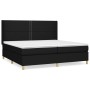 Cama box spring con colchón tela negro 200x200 cm de , Camas y somieres - Ref: Foro24-3131939, Precio: 650,97 €, Descuento: %
