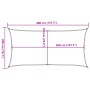 Toldo de vela verde oscuro HDPE 160 g/m² 2x4 m