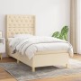 Box spring bed with cream fabric mattress 80x200 cm by , Beds and slatted bases - Ref: Foro24-3132190, Price: 363,33 €, Disco...