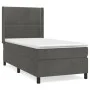Box spring bed with dark gray velvet mattress 80x200 cm by , Beds and slatted bases - Ref: Foro24-3132586, Price: 322,54 €, D...