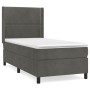 Cama box spring con colchón terciopelo gris oscuro 80x200 cm de , Camas y somieres - Ref: Foro24-3132586, Precio: 329,93 €, D...