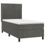 Cama box spring con colchón terciopelo gris oscuro 80x200 cm de , Camas y somieres - Ref: Foro24-3132586, Precio: 329,93 €, D...