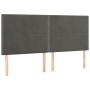 Cama box spring con colchón terciopelo gris oscuro 80x200 cm de , Camas y somieres - Ref: Foro24-3132586, Precio: 329,93 €, D...