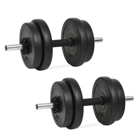 Gusseisen-Hantelset 14-teilig 20 kg von vidaXL, freies Gewicht - Ref: Foro24-91407, Preis: 67,97 €, Rabatt: %