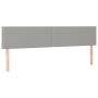 Boxspringbettmatratze und LED-Leuchten aus hellgrauem Stoff 180x200 cm von , Betten und Lattenroste - Ref: Foro24-3133093, Pr...