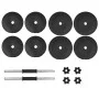 Cast iron dumbbell set 14 pieces 20 kg by vidaXL, free weight - Ref: Foro24-91407, Price: 57,60 €, Discount: %