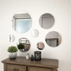 7-Piece Round Glass Wall Mirror Set by vidaXL, Mirrors - Ref: Foro24-245692, Price: 15,05 €, Discount: %