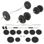Juego de barras y pesas 30 kg de vidaXL, Peso libre - Ref: Foro24-91400, Precio: 92,13 €, Descuento: %