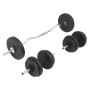 Satz Stangen und Gewichte 30 kg von vidaXL, freies Gewicht - Ref: Foro24-91400, Preis: 117,30 €, Rabatt: %