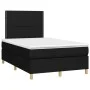Box spring bed with LED mattress black fabric 120x200 cm by , Beds and slatted bases - Ref: Foro24-3135343, Price: 394,52 €, ...