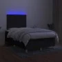 Box spring bed with LED mattress black fabric 120x200 cm by , Beds and slatted bases - Ref: Foro24-3135343, Price: 394,52 €, ...
