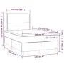 Box spring bed with LED mattress black fabric 120x200 cm by , Beds and slatted bases - Ref: Foro24-3135343, Price: 394,52 €, ...