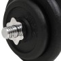 Juego de mancuernas hierro fundido 18 piezas 40 kg de vidaXL, Peso libre - Ref: Foro24-91411, Precio: 195,27 €, Descuento: %