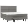 Box spring bed with dark gray fabric mattress 180x200 cm by , Beds and slatted bases - Ref: Foro24-3136534, Price: 636,02 €, ...