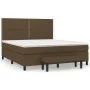 Box spring bed with dark brown fabric mattress 180x200 cm by , Beds and slatted bases - Ref: Foro24-3136536, Price: 614,34 €,...