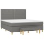 Boxspringbett mit dunkelgrauer Stoffmatratze 180x200 cm von , Betten und Lattenroste - Ref: Foro24-3137094, Preis: 628,79 €, ...