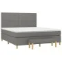 Cama box spring con colchón tela gris oscuro 180x200 cm de , Camas y somieres - Ref: Foro24-3137094, Precio: 607,15 €, Descue...