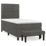 Boxspringbett mit dunkelgrauer Samtmatratze 80x200 cm von , Betten und Lattenroste - Ref: Foro24-3137750, Preis: 342,38 €, Ra...