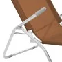 Folding sun loungers, 2 units, gray taupe textilene by vidaXL, Loungers - Ref: Foro24-44341, Price: 133,97 €, Discount: %