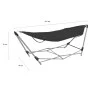Hängematte mit schwarzem Klappständer von vidaXL, Hängematten - Ref: Foro24-44365, Preis: 92,41 €, Rabatt: %