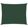 Toldo de vela verde oscuro HDPE 160 g/m² 2,5x3 m