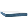 Boxspringbett mit Matratze und LED dunkelblauem Samt 140x200 cm von , Betten und Lattenroste - Ref: Foro24-3139509, Preis: 50...