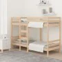 Litera de madera maciza de pino 90x190 cm de , Camas y somieres - Ref: Foro24-3139839, Precio: 231,51 €, Descuento: %