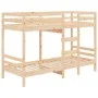 Litera de madera maciza de pino 90x190 cm de , Camas y somieres - Ref: Foro24-3139839, Precio: 231,51 €, Descuento: %
