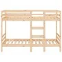 Litera de madera maciza de pino 90x190 cm de , Camas y somieres - Ref: Foro24-3139839, Precio: 231,51 €, Descuento: %