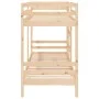 Litera de madera maciza de pino 90x190 cm de , Camas y somieres - Ref: Foro24-3139839, Precio: 231,51 €, Descuento: %