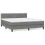 Boxspringbett mit dunkelgrauer Stoffmatratze 180x200 cm von , Betten und Lattenroste - Ref: Foro24-3139994, Preis: 566,91 €, ...