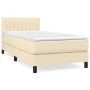 Box spring bed with cream fabric mattress 80x200 cm by , Beds and slatted bases - Ref: Foro24-3140174, Price: 305,05 €, Disco...