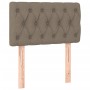 Cama box spring con colchón tela gris taupe 80x200 cm de , Camas y somieres - Ref: Foro24-3140253, Precio: 291,59 €
