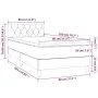 Box spring bed with taupe gray fabric mattress 80x200 cm by , Beds and slatted bases - Ref: Foro24-3140253, Price: 295,88 €, ...