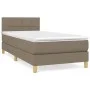 Box spring bed with taupe gray fabric mattress 90x190 cm by , Beds and slatted bases - Ref: Foro24-3140581, Price: 315,30 €, ...