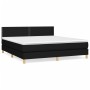 Boxspringbett mit schwarzer Stoffmatratze 180x200 cm von , Betten und Lattenroste - Ref: Foro24-3140555, Preis: 535,87 €, Rab...
