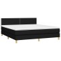 Boxspringbett mit schwarzer Stoffmatratze 180x200 cm von , Betten und Lattenroste - Ref: Foro24-3140555, Preis: 535,87 €, Rab...
