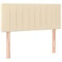 Box spring bed with cream fabric mattress 90x190 cm by , Beds and slatted bases - Ref: Foro24-3140742, Price: 316,56 €, Disco...