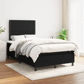 Box spring bed with black fabric mattress 120x200 cm by , Beds and slatted bases - Ref: Foro24-3141683, Price: 417,86 €, Disc...