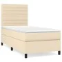 Box spring bed with cream fabric mattress 80x200 cm by , Beds and slatted bases - Ref: Foro24-3141814, Price: 315,36 €, Disco...