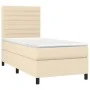 Box spring bed with cream fabric mattress 80x200 cm by , Beds and slatted bases - Ref: Foro24-3141814, Price: 315,36 €, Disco...