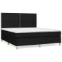 Box spring bed with black fabric mattress 180x200 cm by , Beds and slatted bases - Ref: Foro24-3142275, Price: 620,79 €, Disc...