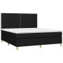 Boxspringbett mit schwarzer Stoffmatratze 180x200 cm von , Betten und Lattenroste - Ref: Foro24-3142275, Preis: 607,83 €, Rab...