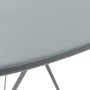 Garten Bistrotisch und Stühle 3 Stück grauer Stahl von vidaXL, Gartensets - Ref: Foro24-44355, Preis: 144,53 €, Rabatt: %